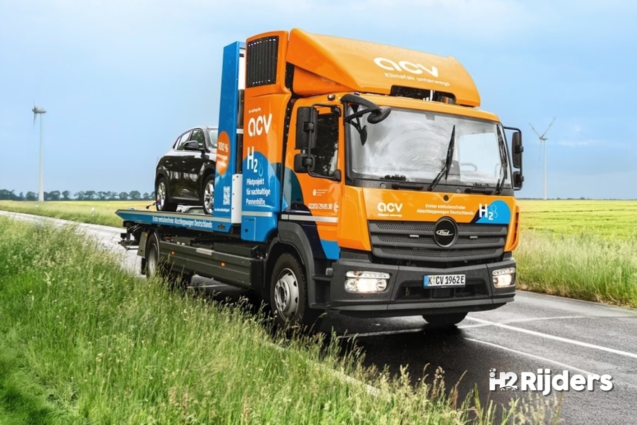 Pechhulp zonder uitstoot: eerste waterstof-takelwagen van Duitsland rukt uit in Keulen